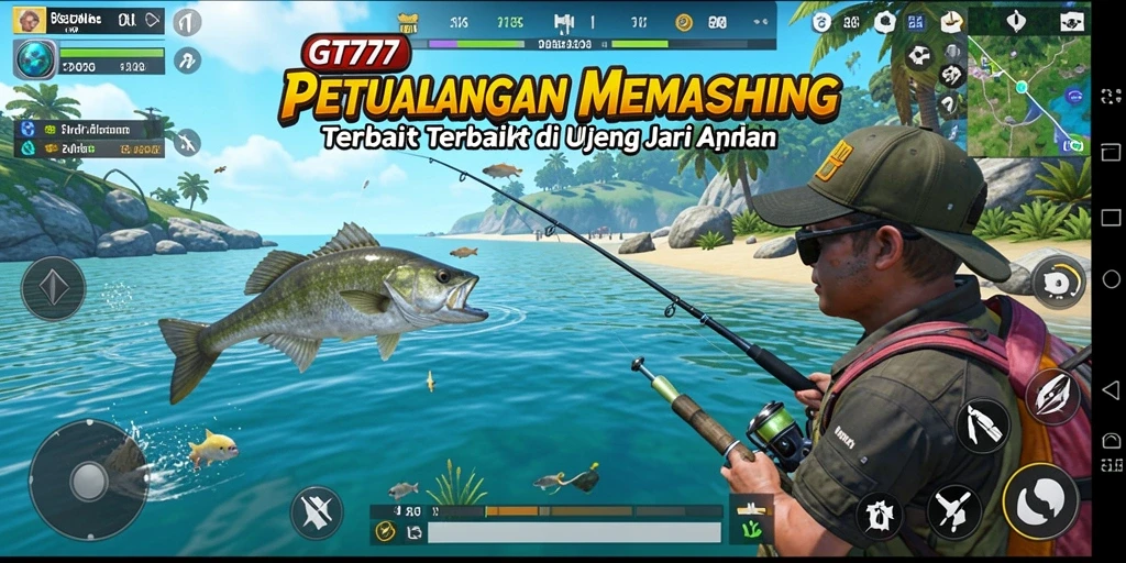 Tampilan gameplay GT777 yang seru dan mendebarkan saat memancing.