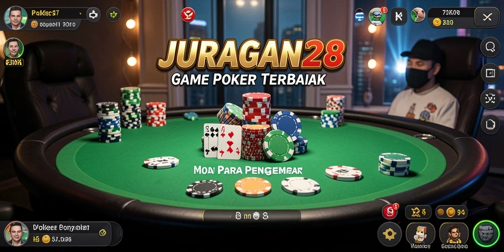 Tampilan gameplay JURAGAN28 yang menegangkan dan seru.