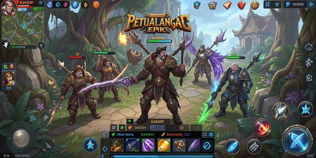 Tampilan gameplay menakjubkan dari KAKRP yang penuh tantangan.
