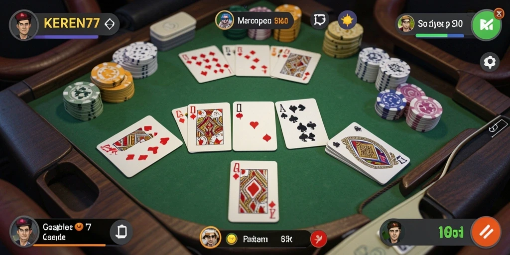 Tangkapan layar gameplay KEREN77 yang seru dengan teman-teman.