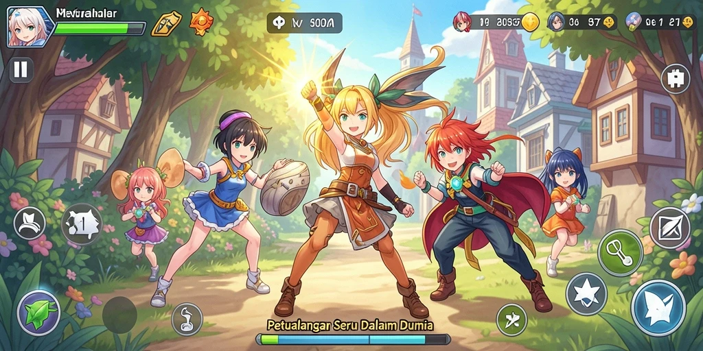 Tampilan gameplay PP7 yang menarik dan menghibur.