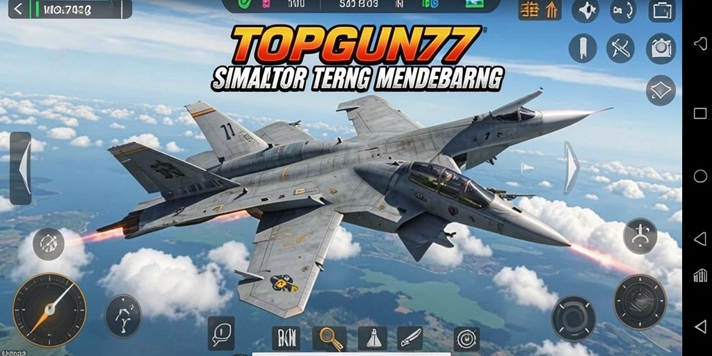 Gameplay seru dan mendebarkan di TOPGUN77.