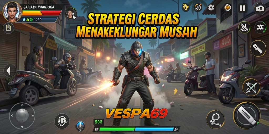 Tampilan menarik dari gameplay VESPA69 yang penuh strategi.